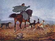 Franz Kruger Ausritt zur Jagd France oil painting artist